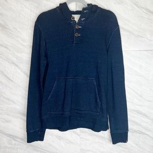 Jack Spade Warren Street New York Navy Hooded Sweater Small